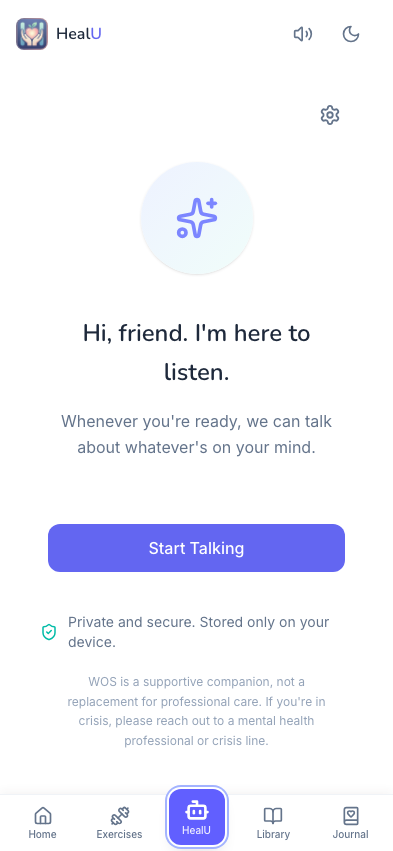 HealU App - AI Therapist